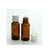 DAMLALIKLI İÇTEN 10 ML 5 ADET AMBER ŞİŞE (Şeffaf)