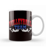 Volleyball Squad Player Coach Team Ball Sports Athlete Game Kupa Bardak Porselen