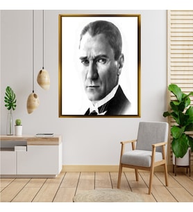 ÇERÇEVELİ ATATÜRK TABLO S10