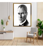 ÇERÇEVELİ ATATÜRK TABLO S10