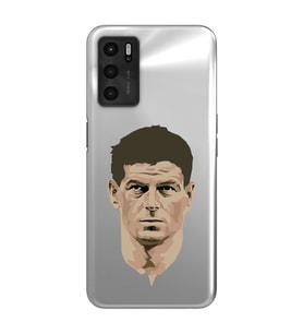 Oppo A16 / A55 Uyumlu Steven Gerrard Tasarımlı Şeffaf Telefon Kılıfı