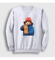 Presmono Unisex Beyaz Hat And Toast Paddington Sweatshirt 538038tt