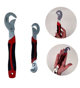 Çok Fonksiyonlu Ergonomik Ayarlanabilir Büyük Küçük Akıllı Pense Anahtar 2li Set (5343)