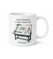 Mimar Sinan Öğrencilerine Taşları Konuşturan Çizim Masası Kupa Bardak Hediye
