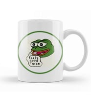 Conservative Frog Feels Good Man Kupa Bardak Porselen