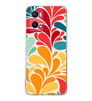 PrintiFy Oppo A96 4G ile Uyumlu Retro Color 5  Kamera Korumalı Şeffaf  Kılıf