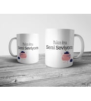 Pixxa Malsın Ama Seni Seviyom Kupa Bardak Model 1