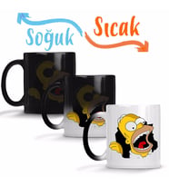 Homer Simpson Sihirli Kupa Bardak Porselen