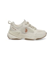 U.S. Polo Assn Maybe Wmn 5Fx Kadın Sneaker Spor Ayakkabı Bej