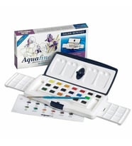 Daler Rowney Aquafine Suluboya 18+2 Renk Tüp ve 1/2 Tablet Set 