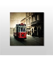 Tramvay İstanbul Kanvas Tablo 160x160cm
