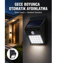 Su Geçirmez 20 LED Solar Aydınlatma Dış Mekan için PIR Hareket Sensörü ile Akıllı Işık Yeni Nesil