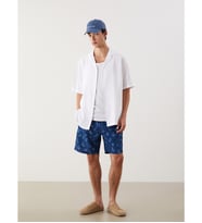 LCW SWIMWEAR Lacivert Kısa Boy Desenli Erkek Deniz Şortu