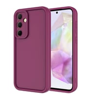 Samsung Galaxy A55 Uyumlu Kılıf Kamera Korumalı Zore Ananas Kapak (Mürdüm)