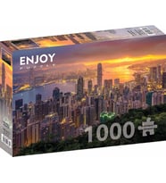 Enjoy 1000 Parça Hong Kong'da Gün Batımı Puzzle