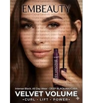 Embeauty Velvet Volume Power Maskara Hacimli ve Kıvrık Kirpikler