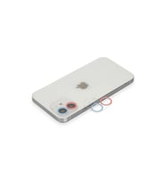 Apple İphone 12 Renkli Kamera Lens Koruma Cam - Pembe-mavi