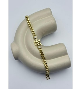 Vip Gold K Harf Taşlı Gurmet Bileklik - 26vipb36