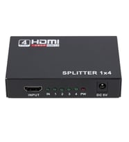 Powermaster PM-12081 1080P 4KX2K 4 Port HDMI Splitter Dağıtıcı 1.4V