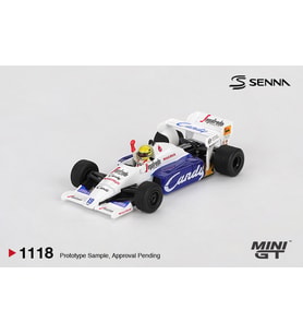 Mini GT BL 1118 Toleman TG184 #19 Ayrton Senna 1984 Monaco Grand Prix 2nd Place 1/64 Model Araba