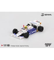 Mini GT BL 1118 Toleman TG184 #19 Ayrton Senna 1984 Monaco Grand Prix 2nd Place 1/64 Model Araba