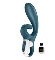 Satisfyer Hug Me GrayBlue App Kontrollü 2 Güçlü Titreşim Motorlu Rabbit Vibratör+Jel