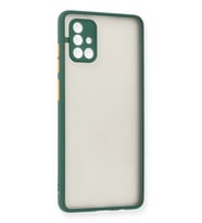 Galaxy A71 Kılıf Montreal Silikon Kapak - Yeşil
