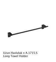 Duxxa Deppot F1 Mat Siyah Uzun Havluluk A.1715.S (Karışık)