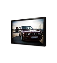 Kırmızı Bmw Çerçeveli Mdf Tablo