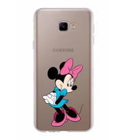 Samsung Galaxy J4 Core Kapak Minnie Mouse Tasarımlı Şeffaf Silikon Kılıf