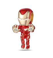 İron Man Charm   Gümüş Kaplama