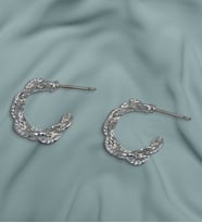 BK Gift Vintage Silver Kalın Sarmal Küpe