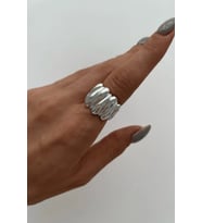 Yeni Sezon Twist Luxe Tasarım Ayarlanabilir Kadın Yüzük