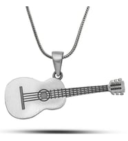 Gümüş Gitar Kolye