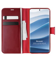 Microsonic Xiaomi Redmi Note 14 Pro Plus Kılıf Delux Leather Wallet Kırmızı (Kırmızı)