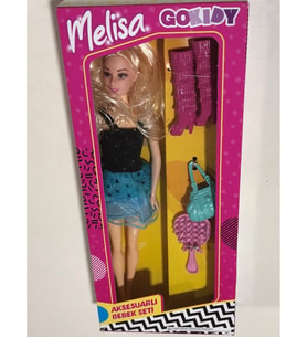 Melisa Aksesuarlı Bebek Seti Gokidy