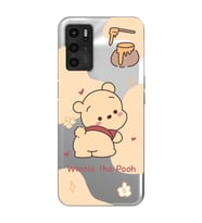 Oppo A16 / A55 Uyumlu Winnie The Pooh Tasarımlı Şeffaf Telefon Kılıfı