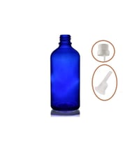 50ml mavi cam içten damlalıklı şişe beyaz kapak, 12 adet, damlalıklı şişe, damlatmalı şişe