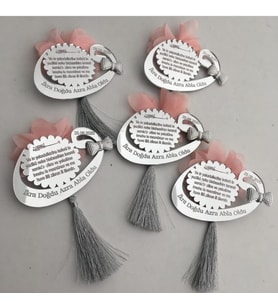 Kişiye Özel Pleksi Bebek Magnet Hatıra (Altın)