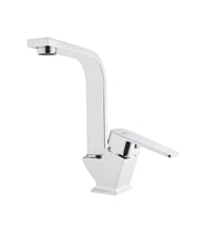 Tema Kare Slim Tek Gövde Kuğu Lavabo Bataryası Krom