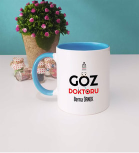 Göz Doktoru Kupa Bardak Mavi
