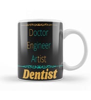 Doctor Engineer Artist Dentist 32 Kupa Bardak Porselen