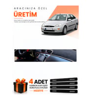 FORD FOCUS 1 (1998-2005) Uyumlu Torpido Koruma Örtüsü Oto Kılıfı - Siyah Gri