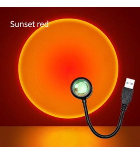 Taşınabilir Usb Sunset Lamba: Ev Ve Araba İçin Ambiyans Işığı