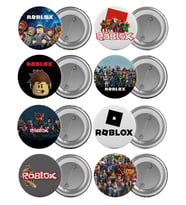 Roblox Çanta Rozeti Seti 8 Adet En Büyük Boy 5.8cm İğneli Broş