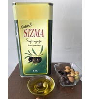 Zeytin yağı 5 lt naturel soğuk sıkım 0,2 dizem zeytinyağı