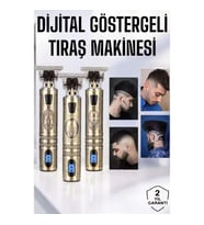 Mey İthalat® Tıraş Makinesi Çizik Tıraş Paslanmaz Çelik Uzun Ömürlü Şarjlı
