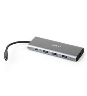 DARK DK-AC-U31X36 USB 3.1 Type-C - USB 3.0+ Ethernet/HDMI/TF SD Çoklayıcı