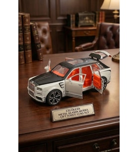 Rolls Royce Cullinan Metal Model Araba 1:32 - Sesli Işıklı Kapıları Açılan Oyuncak Jip 18 cm