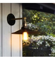 mylights retro rustik mafsalı aplik harekli aplik 22cm   (Siyah)